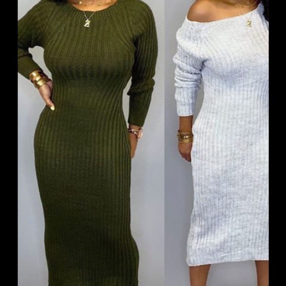 Olive Sweater dress